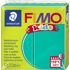 Boetseerklei Groen | FIMO Kids Klei | Afbak Klei Kinderen | Kinderklei | DIY Klei | Groen | 42 Gram | 1 Stuk