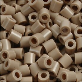 Foto kralen, afm 5x5 mm, gatgrootte 2,5 mm, medium, beige (6), 1100 stuk/ 1 doos