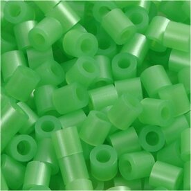 Foto kralen, afm 5x5 mm, gatgrootte 2,5 mm, medium, groen parelmoer (22), 1100 stuk/ 1 doos