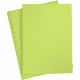 Groen Karton A4 180 Grams | Hobbykarton | Groen Knutselkarton | Groen Papier 21x29,7 cm | 20 Vellen