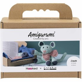 Hobbyset Amigurumi, Muis, mint, 1 doos