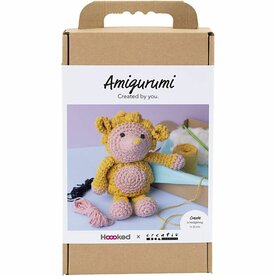 Hobbyset Amigurumi, Egel, lichtroze, warm geel, 1 doos