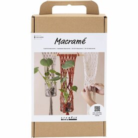 Macram&eacute; set bloemenhanger | Hobbyset macrame | DIY pakket | Macram&eacute; bloemenhanger maken | 1 Doos