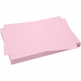 Roze Karton 50x70 cm 270 Grams | Hobbykarton | Stevig Roze Knutselkarton Grootverpakking | 100 Vellen