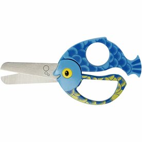 Fiskars Kinderschaar Vis | Kinderschaar | Veilige knutselschaar | School schaar | 13 cm