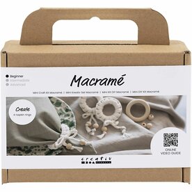 Macram&eacute; set servetringen | Hobbyset macrame | DIY pakket | Macram&eacute; servetringen maken | 4 Stuks