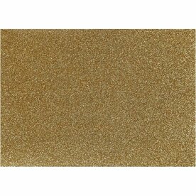 Opstrijkfolie, A5, vel 148x210 mm, glitter, goud, 1 vel