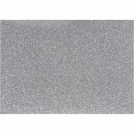 Opstrijkfolie, A5, vel 148x210 mm, glitter, zilver, 1 vel