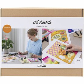 Starter Hobbyset Oliepastel, diverse kleuren, 1 doos