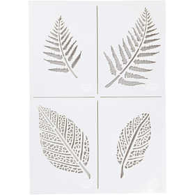 Sjabloon - Flexibel Tekensjabloon - Hobbysjabloon - Bladeren - A4 - 21x29,7cm - Viva Decor