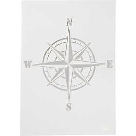 Sjabloon - Flexibel Tekensjabloon - Hobbysjabloon - Kompas - A4 - 21x29,7cm - Viva Decor