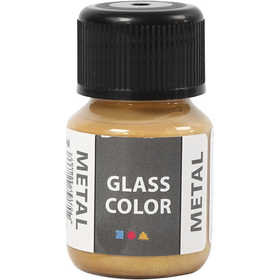 Glasverf - Porseleinverf - goud - Glass Color Metal - 30ml