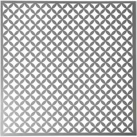 Sjabloon - Hobbysjabloon patronen - Achtergrond sjablonen - Ronde vierkanten - Dikte: 0,31mm - 30,5x30,5cm - Creotime