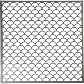 Sjabloon - Hobbysjabloon patronen - Achtergrond sjablonen - Golven - Dikte: 0,31mm - 30,5x30,5cm - Creotime