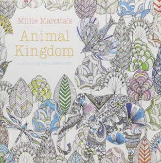 Kleurboek Volwassenen - Dieren - Animal Kingdom - 18,5x18,5cm - 24 Tekeningen - 210 grams