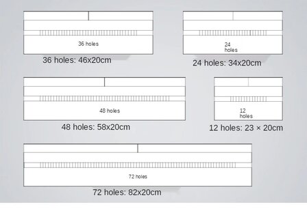 Roletui - Etui voor potloden, pennen, stiften, kwasten, make up - Canvas - 24 gaten