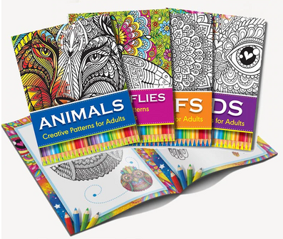 Kleurboek Volwassenen en Kinderen - Dieren - Animals - 28,5x20,5cm