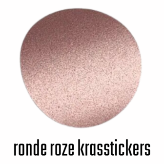 Krasstickers - Zelf krasplaatjes maken - Kraskaart Sticker - Rondjes - Roze - 2,5cm - 10 stuks