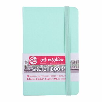 Schetsboek - Fresh Mint - 9x14 cm - Gebroken Wit Papier - 140 grams - Art creation - 80 vellen