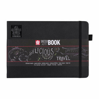 Schetsboek - Tekenboek - Zwart - Tekenen, Schetsen - 21x14,8cm - 140 grams - Talens - 1 stuk