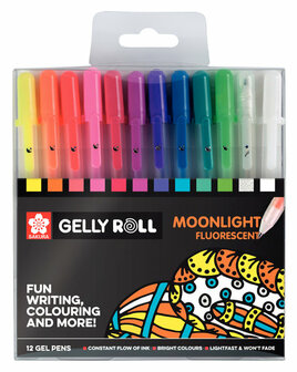 Gelly Roll moonlight set 12 pens fluorescent