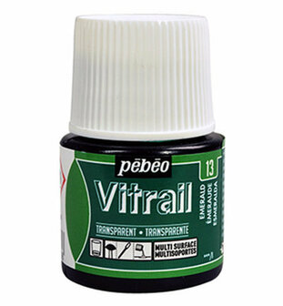 Pebeo vitrail transparant - 13 emerald 45 ml