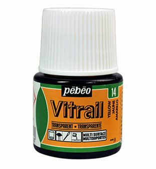 Pebeo vitrail transparant - 14 yellow 45 ml