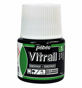 Pebeo vitrail transparant - 15 black 45 ml