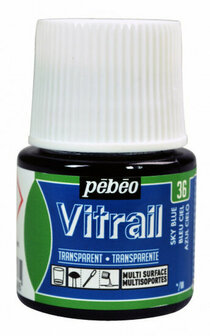 Pebeo vitrail transparant - 36 sky blue 45 ml