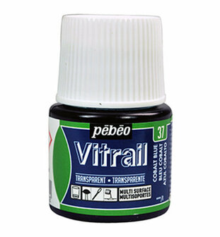 Pebeo vitrail transparant - 37 cobalt blue 45 ml