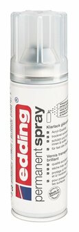 Spuitverf - Blanke Lak Glans - Spray Verf - Transparante Lak - Beschermende Spray - Waterbestendige Lak - Hoogglans Spray - Edding - 200ml - 1 Stuk