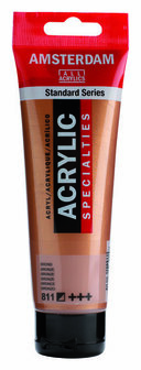 Amsterdam Acryl Specialties - 811 Brons - Acrylverf - Pigmentrijke Verf - Sneldrogende Verf - Kunstschildersverf - Metallic Effect - Verf voor Canvas - 120 ml
