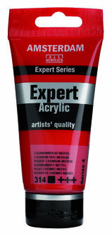 Amsterdam Acrylverf Expert - 314 Cadmiumrood Middel - Acrylverf - Pigmentrijke Verf - Sneldrogende Verf - Kunstschildersverf - Kleurrijke Verf - DIY Schilderen - 75 ml