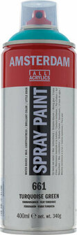 Amsterdam Spraypaint - 661 Turkooisgroen - Acrylverf - Sprayverf - Pigmentrijke Verf - Sneldrogende Verf - Kunstschildersverf - Kleurrijke Verf - 400 ml