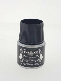 Cadence glass &amp; porcelain paint silver 45 ml