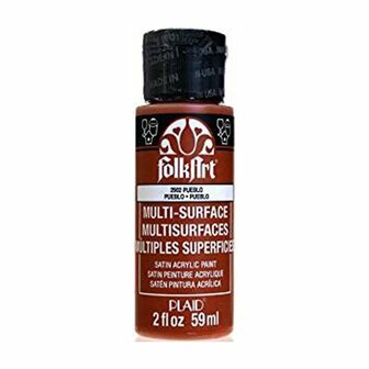 Metallic Verf - Acrylverf Metallic Silver - Metaalverf - Zilverkleurige Metallic Hobbyverf - Glansverf - Shimmerverf - FolkArt - #2964 - 59ml