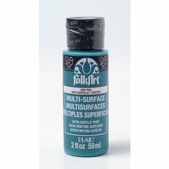 Metallic Verf - Acrylverf Metallic Platinum - Metaalverf - Zilverkleurige Metallic Hobbyverf - Glansverf - Shimmerverf - FolkArt - #6301 - 59ml