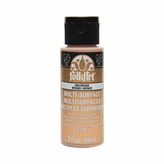 Metallic Verf - Acrylverf Metallic Platinum - Metaalverf - Zilverkleurige Metallic Hobbyverf - Glansverf - Shimmerverf - FolkArt - #6301 - 59ml