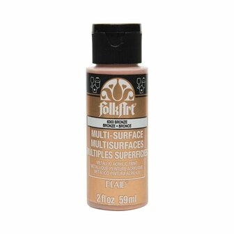 Folkart multi-surface metallic acrylverf 6303 bronze 59 ml