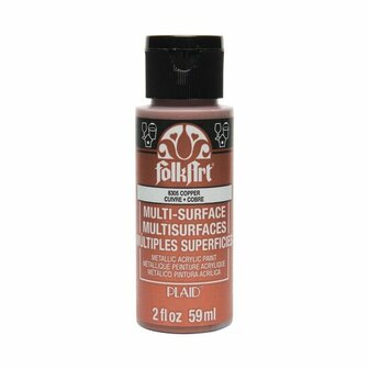 Metallic Verf - Acrylverf Metallic Bronze - Metaalverf - Bronskleurige Metallic Hobbyverf - Glansverf - Shimmerverf - FolkArt - #6303 - 59ml