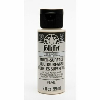 Folkart multi-surface metallic acrylverf 6307 champagne 59 ml