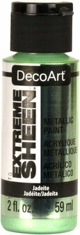Metallic Verf - Acrylverf Metallic Jadeite - Metaalverf - Jadeitekleurige Metallic Hobbyverf - Glansverf - Shimmerverf - DecoArt Extreme Sheen - 59ml