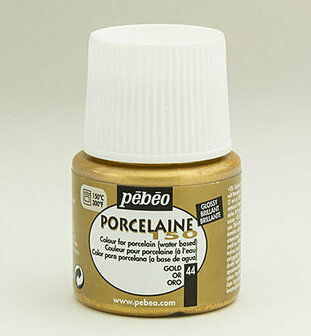 Pebeo porseleinverf 44 gold 45 ml