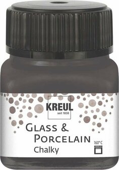 Kreul porseleinverf chalky volcanic gray 20 ml