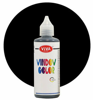 Viva windowcolor zwart 90 ml