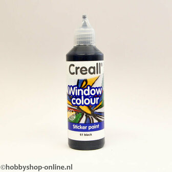 Creall windowcolor 61 zwart 80ml