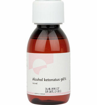 Alcohol Ketonatus 96% - 96% Alcohol - Ethanol 96% - Ontvettingsalcohol - Schoonmaakalcohol - Alcohol Voor Schilderen - Technische Alcohol - Gedentatureerde Alcohol - Kunstenaarsalcohol - 110ml