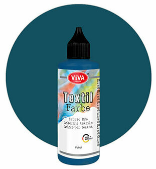 Viva textielverf petrol 90 ml