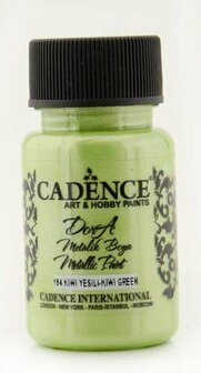 Metallic Verf - Acrylverf Metallic Kiwi Green - Metaalverf - Groene Metallic Hobbyverf - Glansverf - Shimmerverf - Cadence Dora Metallic - 50ml