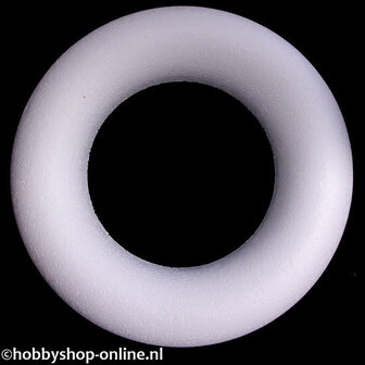 Styropor Ring - Halfplatte Piepschuim Ring - Polystyreen Krans - Knutsel Ring - Foam Decoratie Ring - Diameter 300mm